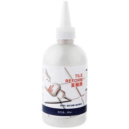 Syfinee 280ml Tile Repair Agent Wall Sealant Floor Waterproof Anti Mildew Brick Tool White Grout Tiling Tile Repair Tile Gap Refill Agent Tile Reform