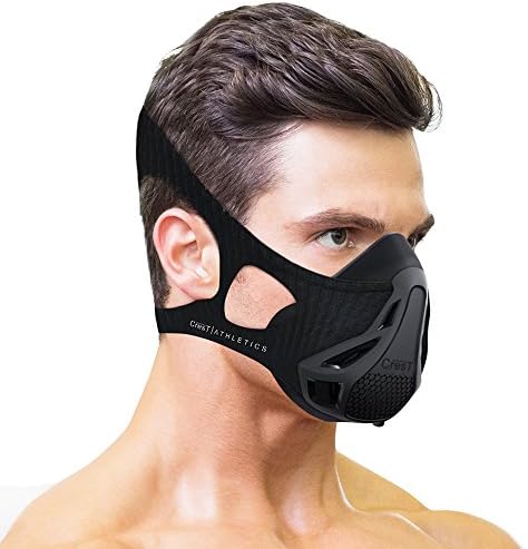 Crest Athletics Elevation Workout Mask - for Exercise, HIIT, Cardio, Running, Biking, Strength Training with High Altitude Simulation