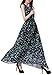 Wantdo Women's Flowy Chiffon Maxi Dress Plus Size Casual Long Skirt Belt