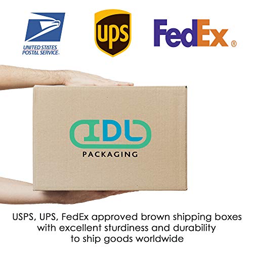 IDL Packaging Medium Corrugated Shipping Boxes 18"L x 12"W x 8"H (Pack