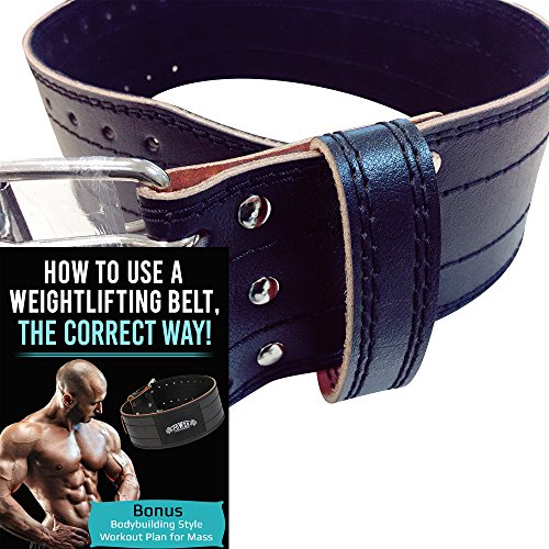 Toronto-Sports-and-Fitness-Weight-Lifting-Belt-with-Bonus-Training-Plan-Strength-Training-Workout-Equipment-for-Men-Premium-Cowhide-Leather-Black