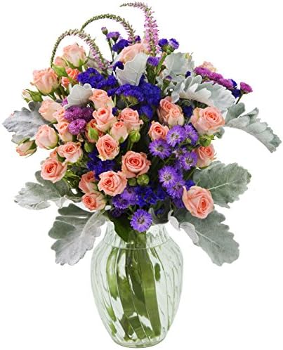 Blooms2Door Frosted Grace Mixed Bouquet with Vase