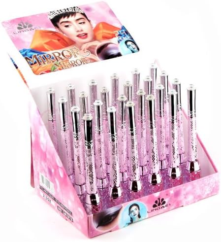 PrettyInTrend Mirror Pink Waterproof Liquid Eyeliner Eye Liner Retractable eyebrow pencil 2 in 1