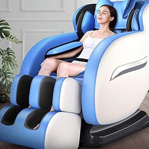 Airser Massage Chair Remote Control | Full Body Massage Chair Full-Body Massaging Chair | Multi-function Bluetooth Music Massage Chair, Blue
