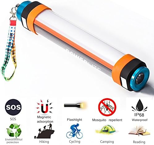 Outdoors LED Magnetic Flashlight Multifunctional Camping Lantern, USB Rechargeable,with Repellent Mosquito,Power Bank for Outdoors (9.45)