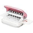Mini Binding Machine, 6 Holes Cinch Book Binding Machine, Punching 5 Sheets, for 30 Holes B5 26 Holes A5 20 Holes Flipchart Inner Pages Punching()