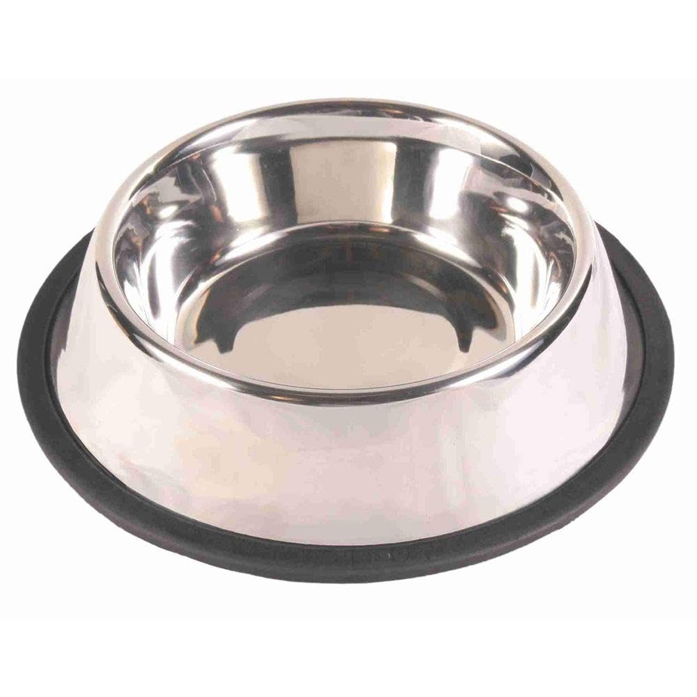 Trixie Heavy Weight Stainless Steel Dog Bowl, 0.7 Litre