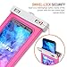 Trianium (2Pack) Universal Waterproof Case, [White/Hot Pink] Cellphone Dry Bag Pouch w/ IPX8 for Cell Phone X 8 - iPhone, Samsung Galaxy S9, LG, HTC,Nokia,Xperia,Motorola up to 6.0” Phone Diagonal