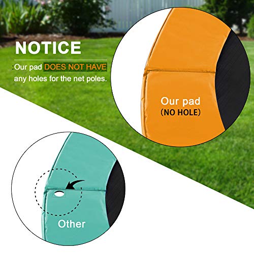 Exacme Trampoline Pad Replacement Round Safety Spring Cover, No Hole