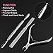 Cuticle Nipper, ROSENICE Cuticle Cutter with Cuticle Pusher Professional Grade Stainless Steel for Fingernails