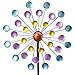 Bits and Pieces - Set of Two (2) Dots and Paddle Mini Wind Spinners - Decorative Kinetic Wind Mills - Unique Outdoor Lawn and Garden Décor, Lawn Ornaments