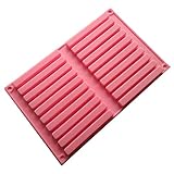 Allforhome(TM) 20 Bar Silicone Cake Baking Mold Cake Pan Muffin Cups Handmade Soap Moulds Biscuit Chocolate Ice Cube Tray DIY Mold
