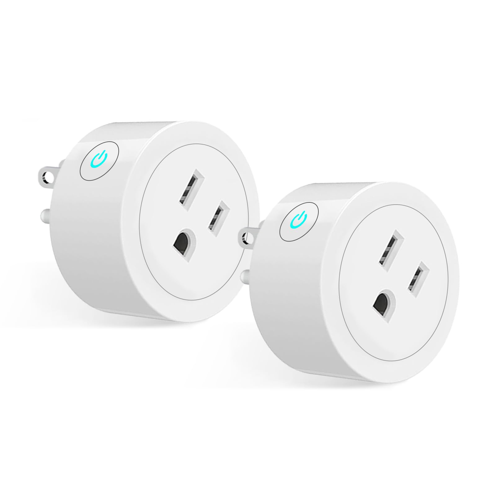 Photo 1 of MOES Smart Dimmer Plug 2 Pack, Plug in Lamp Dimmer Outlet for Dimmable LED, CFL, Halogen and Incandescent Bulbs, Brightness Adjust Socket, Tuya App Control, Work with Alexa and Google, 2.4GHz WiFi
