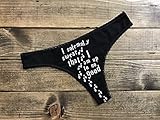 Harry Potter Panties - Harry Potter Thongs - Harry Potter Women's Underwear - I Solemnly Swear That I Am Up To No Good Ladies Black Thong