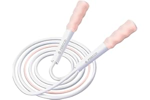 FEECCO FITNESS FEECCO Kids Jump rope, Fast and Lightweight Speed Jump Rope, 9ft Adjustable Rope with Silicone Grip, Suitable for Toddlers, Young Kids and Women…