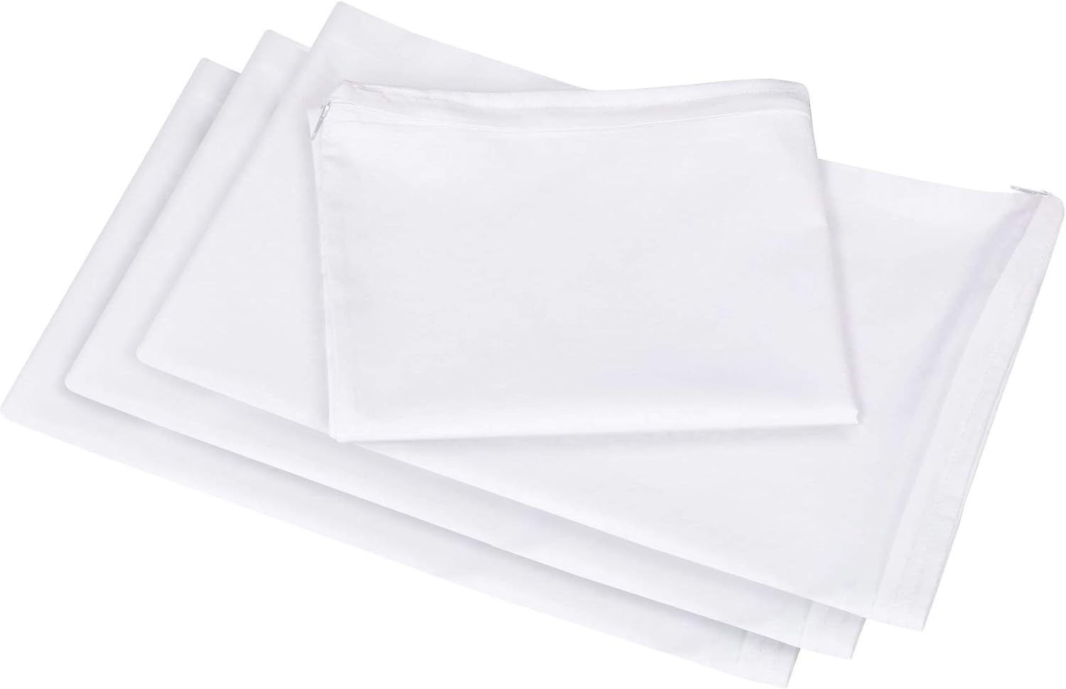 Utopia Bedding Waterproof Zippered Pillow Encasement – Pillow Protectors Jersey - 20 x 28 Inches - Bed Bug Proof (Pack of 4, Queen/Standard, White): Home & Kitchen