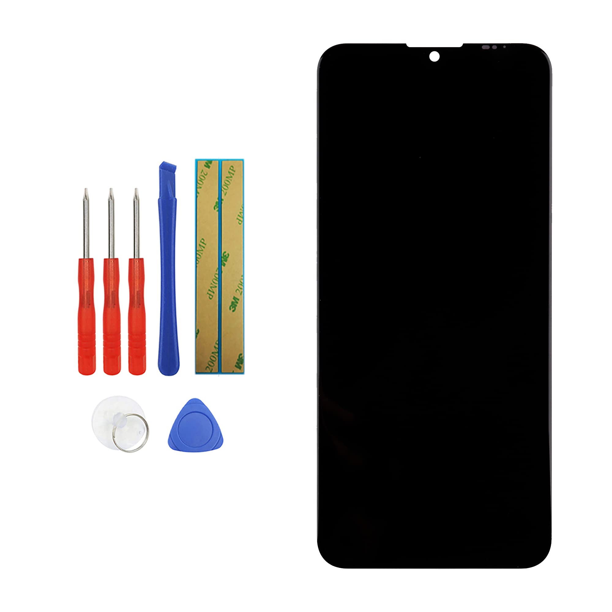 Vvsialeek LCD Display Compatible with Moto G30 XT2129-1 XT2129-2 PAML000IN LCD Touch Screen Digitizer Assembly Glass with Toolkit Black