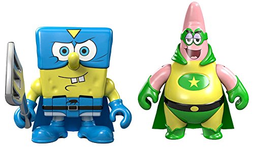 Imaginext, SpongeBob SquarePants, Superhero SpongeBob & Superhero Patrick Exclusive Action Figures - //coolthings.us