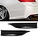 Rear Bumper Lip Compatible with 2013-2015 Honda Accord, HFP Style Black PU Rear Lip Finisher Under Chin Spoiler Underspoiler Splitter Valance Underbody Bumper Fascia Add On by IKON MOTORSPORTS, 2014