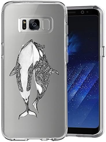 Samsung Galaxy S9 Case Anti-Scratch & Protective Cover for Samsung Galaxy S9 Killer Whale TPU Transparent Clear Phone Case