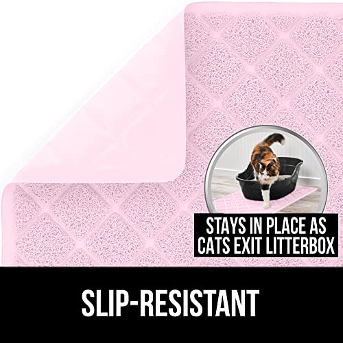 Gorilla Grip Thick Cat Litter Trapping Mat, 30x18, Less Waste, Traps
