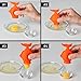 Peleg Design - Silicone Egg Separator Egg Yolk and White- YolkFish Lips Swallow Release- Kitchen Tool Gadget Cooking/Baking Tool Egg Extractor