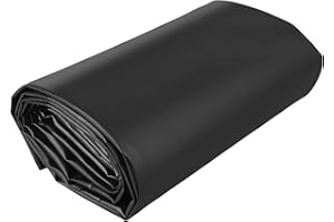 ASYPETS Pond Liners 10X13FT HDPE, 20 Mil UV Resistant Preformed Pond Liner Easy Cutting, Pond Liner for Natural Outdoor Ponds, Waterfall, Fish, Koi Pondsand Water Garden (Black)
