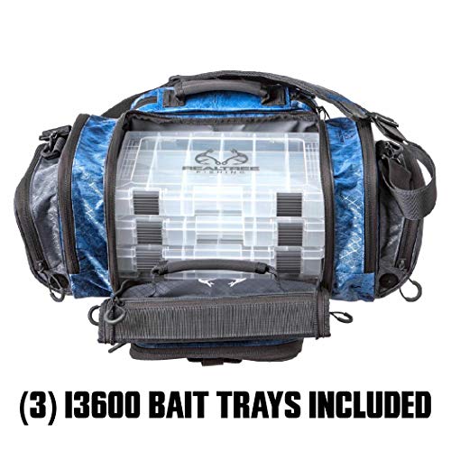 INSIGHTS i4 Tackle Bag 3600 Series Realtree Fishing Deep Blue with (3) i3600 Bait Trays