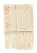 MissShorthair Womens Wedding Evening Wrap Shawl Glitter Metallic Prom Party Scarf with Fringe (onesize, 23 color)