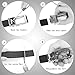 Xholding Men's Genuine Leather Ratchet Dress Belt with Automatic Buckle 1 1/8