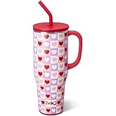 Swig Life 40oz Mega Mug, 40oz Tumbler with Handle and Straw, Extra Large Insulated Tumblers, Cup Holder Friendly Travel Mug (Check Yes)