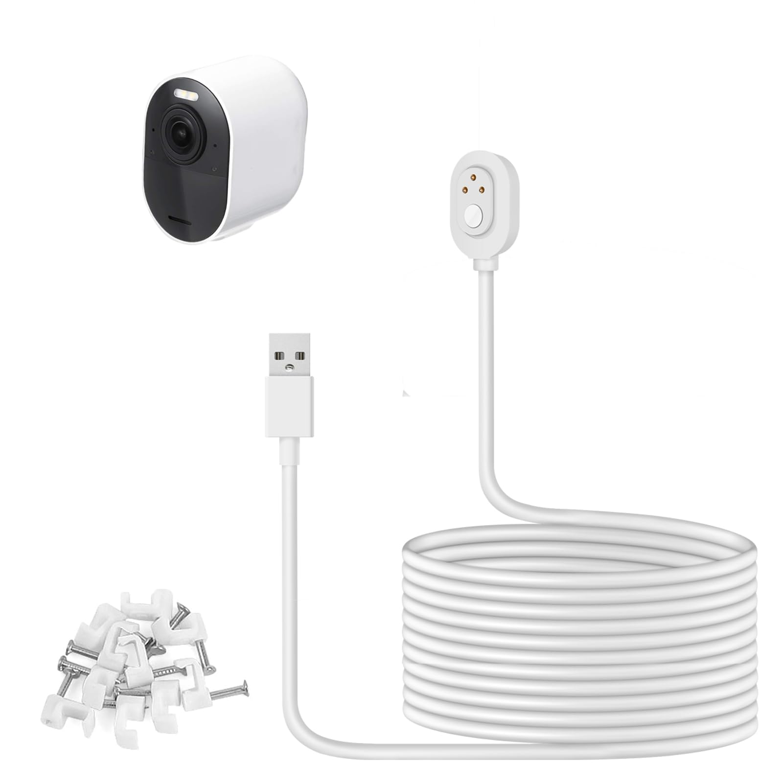 Photo 1 of 1 Pack-34FT Charging Cable for Arlo Pro 3 and Arlo Ultra, Magnetic Power Cable with Charger Compatible with Arlo Ultra/Ultra 2/ Arlo Pro 3/4, Arlo Charging Cord