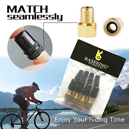 BASEEING Bike Valve Adapter Bicycle Tire Valve Converter Copper Valve
