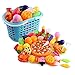 Lingxuinfo 40 Piece Kitchen Toys Cutting Fruits Vegetables Pretend Food Playset Toy