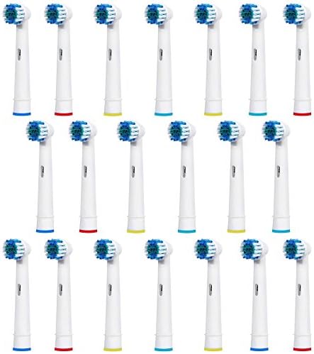 20 pcs Replacement Brush Heads Compatible with Oral-B Electric Toothbrush - Model EB17-4/SB-17A - Works with all Oral B Brush Handles (except for Sonic models) - by Folks Care(TM)