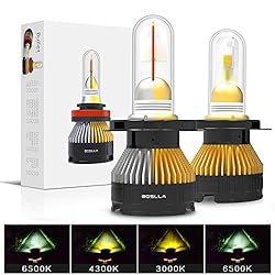 Boslla H4/9003 LED Headlight Bulb, 3 Color 3
