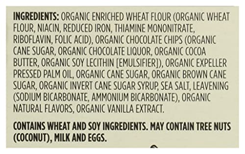 365 BY WHOLE FOODS MARKET, ORGANIC CHOCOLATE CHIP COOKIES, 12 OUNCE