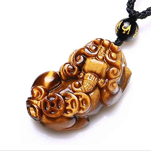 pixiu pendant For Chinese Wind Tiger eye Pixiu Good Fortune Amulet Lucky Pendant Man Amulet charms