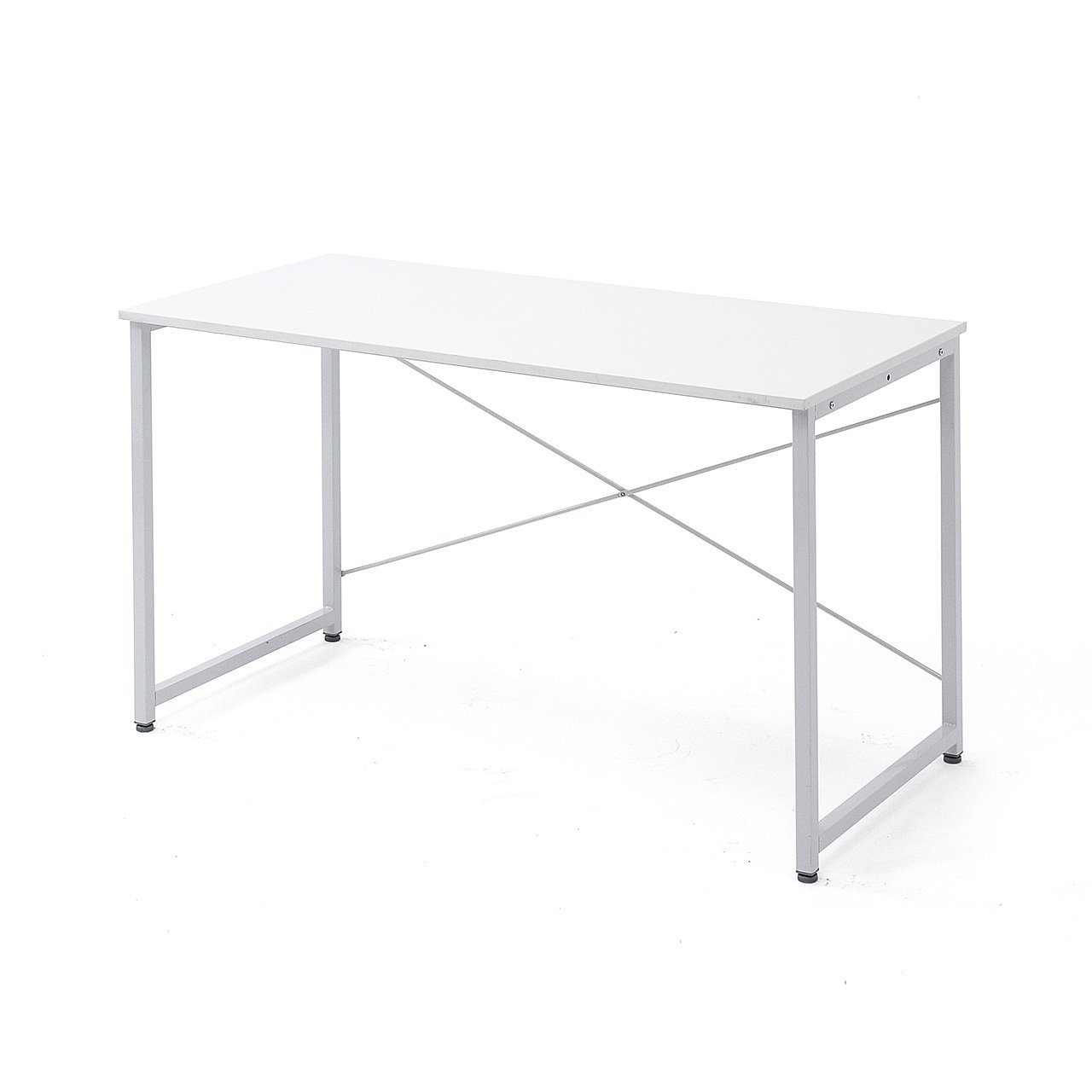 サンワダイレクト パソコンデスク 幅120×奥行60cm モニターアーム対応 机 PCデスク 組立簡単 ホワイト 100-DESKF004商品画像