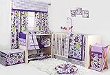 Botanical Purple 10 pc Crib Bedding Set