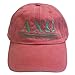 Alpha Chi Omega (B) Sorority Baseball Hat Coral Designer Greek Letter Sorority Sports Cap with Sea Foam Thread One Size Adjustable Leather Strap AXO