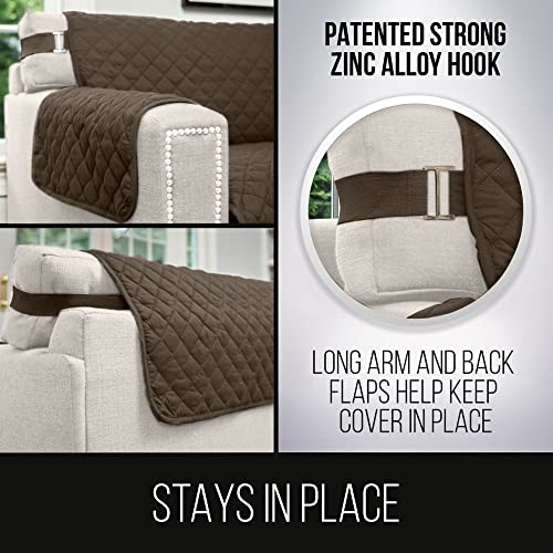 Sofa Shield Patented Couch Covers, Reversible Tear and Stain Resistant