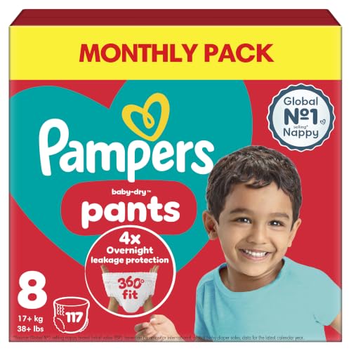 Pampers Baby-Dry Nappy Pants Size 8