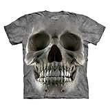 The Mountain Men's Big Face Skull T-Shirt Grey L