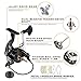 Goture Spinning Fishing Reel with Metal Spool Smooth Reel Freshwater Saltwater Up to 22 LB Drag 6BB+1RB GT1000V Series