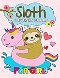 Sloth Coloring Book for Girls: Kawaii and Cute Sloth Design to color by Origami Publishing