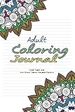 Adult Coloring Journal: Lined Paper and Anti Stress Flower Mandala Patterns by Kai Gould, Adult Coloring Books
