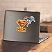 Superman Super Mom T Shirt & Stickers (Large)