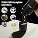 Mounchain Filter Coffee Machine, Mini Compact Portable Travel Coffee Machine, Coffee Power & K-cup Capsule, Battery Operated (2AAA Battery), Automatic Pensional Coffee Maker, Coffee Lovers Gift, for Commuter Camping, Outdoors, Office
