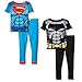 Justice League Little Boys Superman VS Batman 4 Piece Cotton Pant Set, Multi, 2T